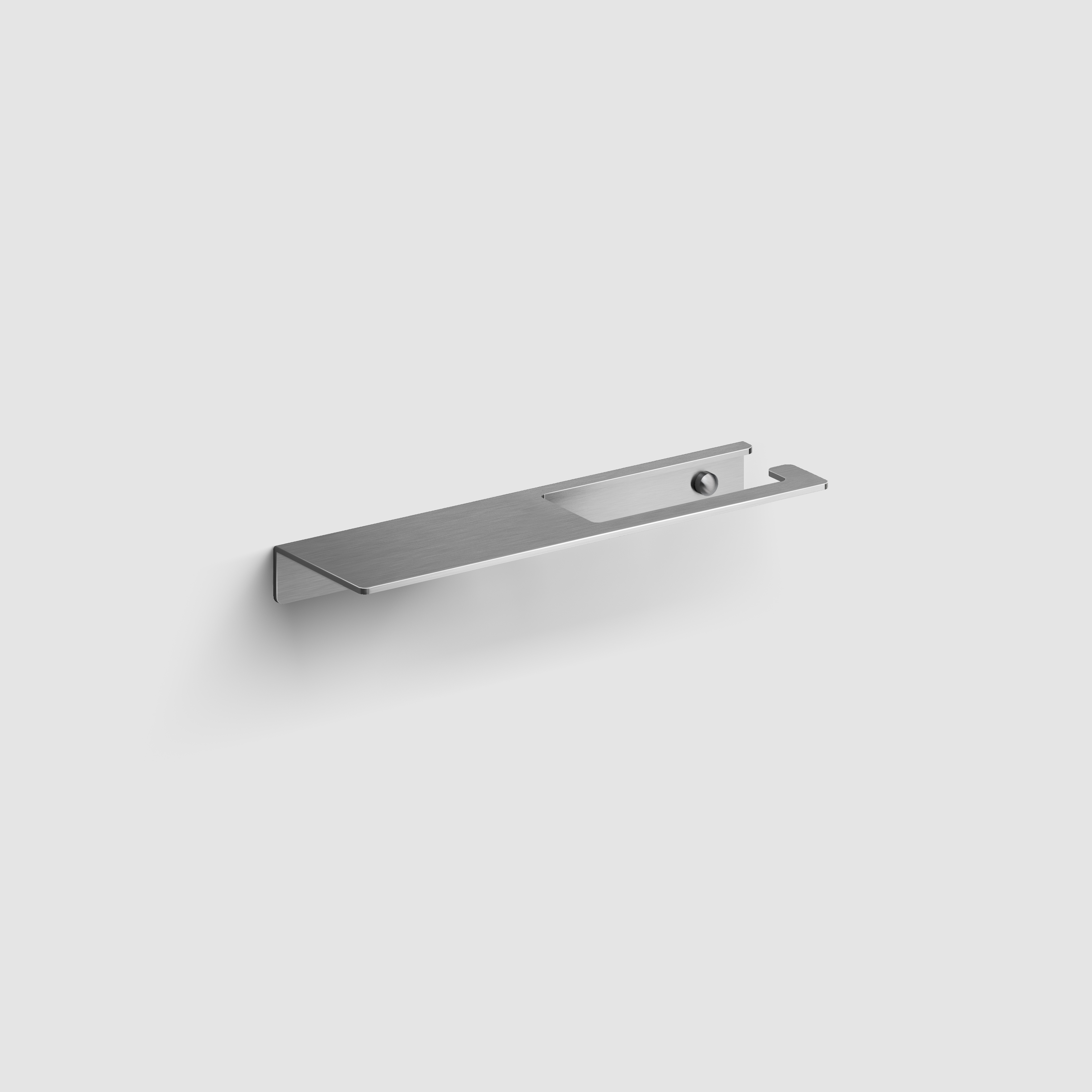 Clou Fold toiletrolhouder met planchet, rvs geborsteld CL/09.04028.41